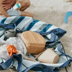 Sac à jouets 2 en 1 Noomad Outdoor Blue-Green Stripes