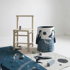 Sac à jouets Little Deep Blue (30 x 40 cm)