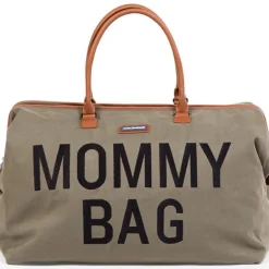 Sac à langer à anses Mommy bag matelassé kaki