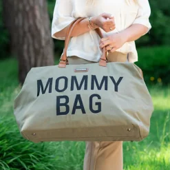 Sac à langer à anses Mommy bag matelassé kaki
