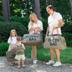 Sac à langer à anses Mommy bag matelassé kaki