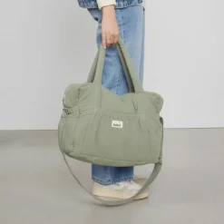 Sac à langer à anses vert amande