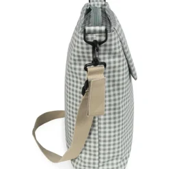 Sac à langer à bandoulière I Love Vichy vert