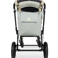 Sac à langer à bandoulière I Love Vichy vert