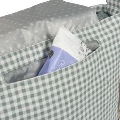 Sac à langer à bandoulière I Love Vichy vert