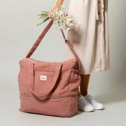 Sac à langer bandoulière 24-48 h terracotta