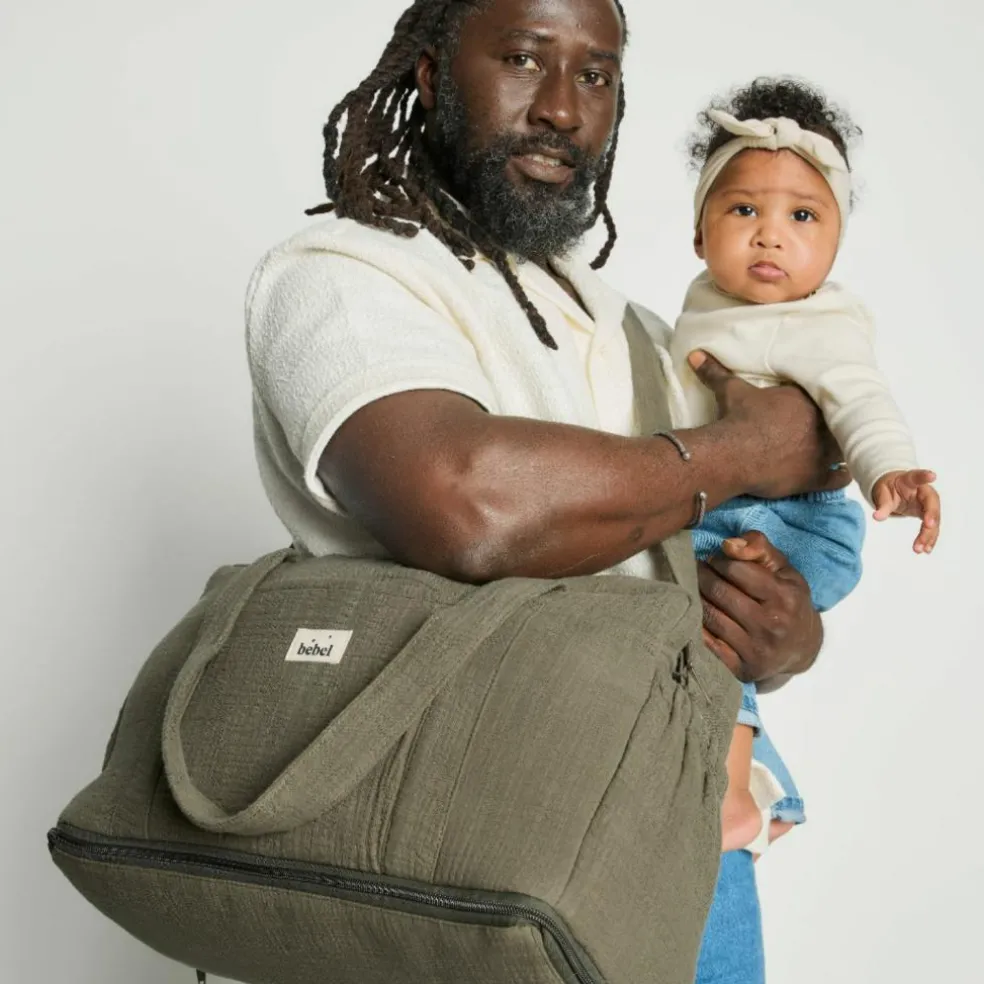 Sac à langer bandoulière 24-48 h kaki