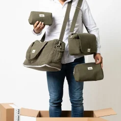 Sac à langer bandoulière 24-48 h kaki