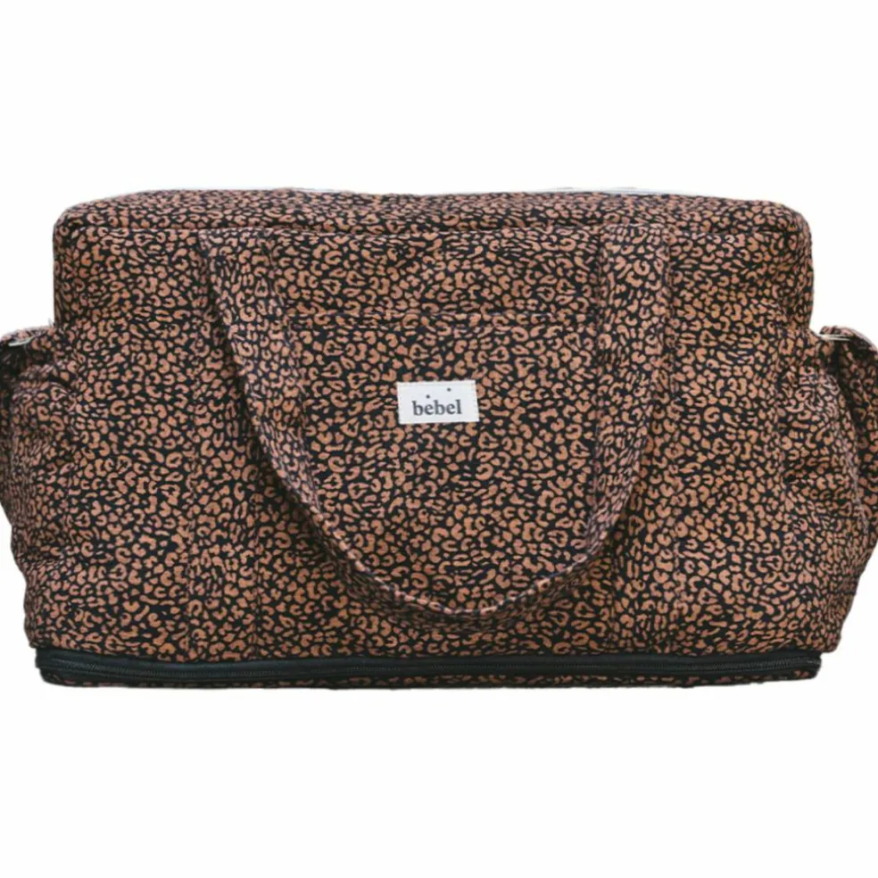 Sac à langer bandoulière 24/48h Léopard noir