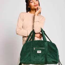 Sac à langer Basile Velours Sapin