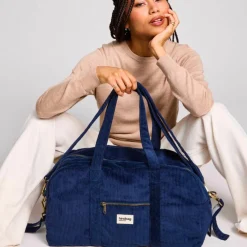 Sac à langer Basile Velours Marine