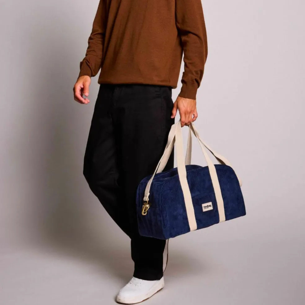 Sac à langer Charlie Velours Marine