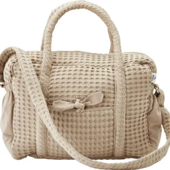 Sac à langer en coton gaufré Latte