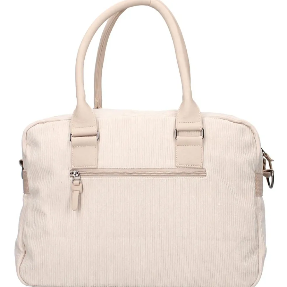 Sac à langer en velours côtelé sable