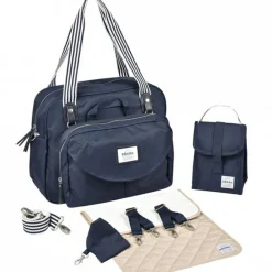 Sac à langer Genève II bleu marine