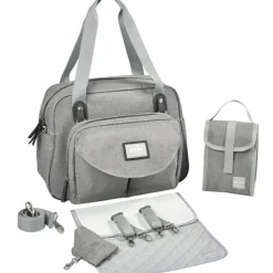 Sac à langer Genève II gris chiné