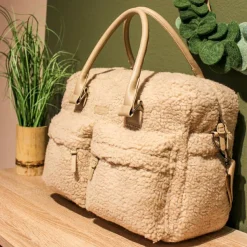 Sac à langer Hello Little One sherpa beige