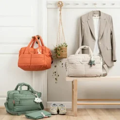 Sac à langer matelassé sable