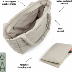 Sac à langer matelassé Sable