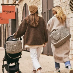 Sac à langer Middle Léopard beige