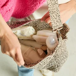 Sac à langer Mini Léopard beige