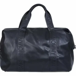 Sac à langer Mommy Bag Signature Simili cuir noir