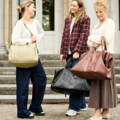 Sac à langer Mommy Bag Signature Simili cuir noir