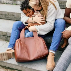 Sac à langer Mommy Club Simili cuir marron foncé