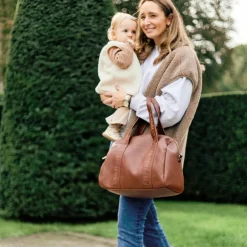 Sac à langer Mommy Club Simili cuir marron foncé