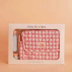 Sac à langer pour poupée avec accessoires Vichy