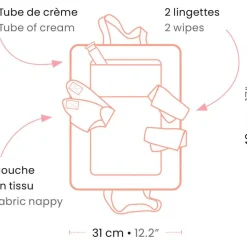 Sac à langer pour poupon Pink Peak