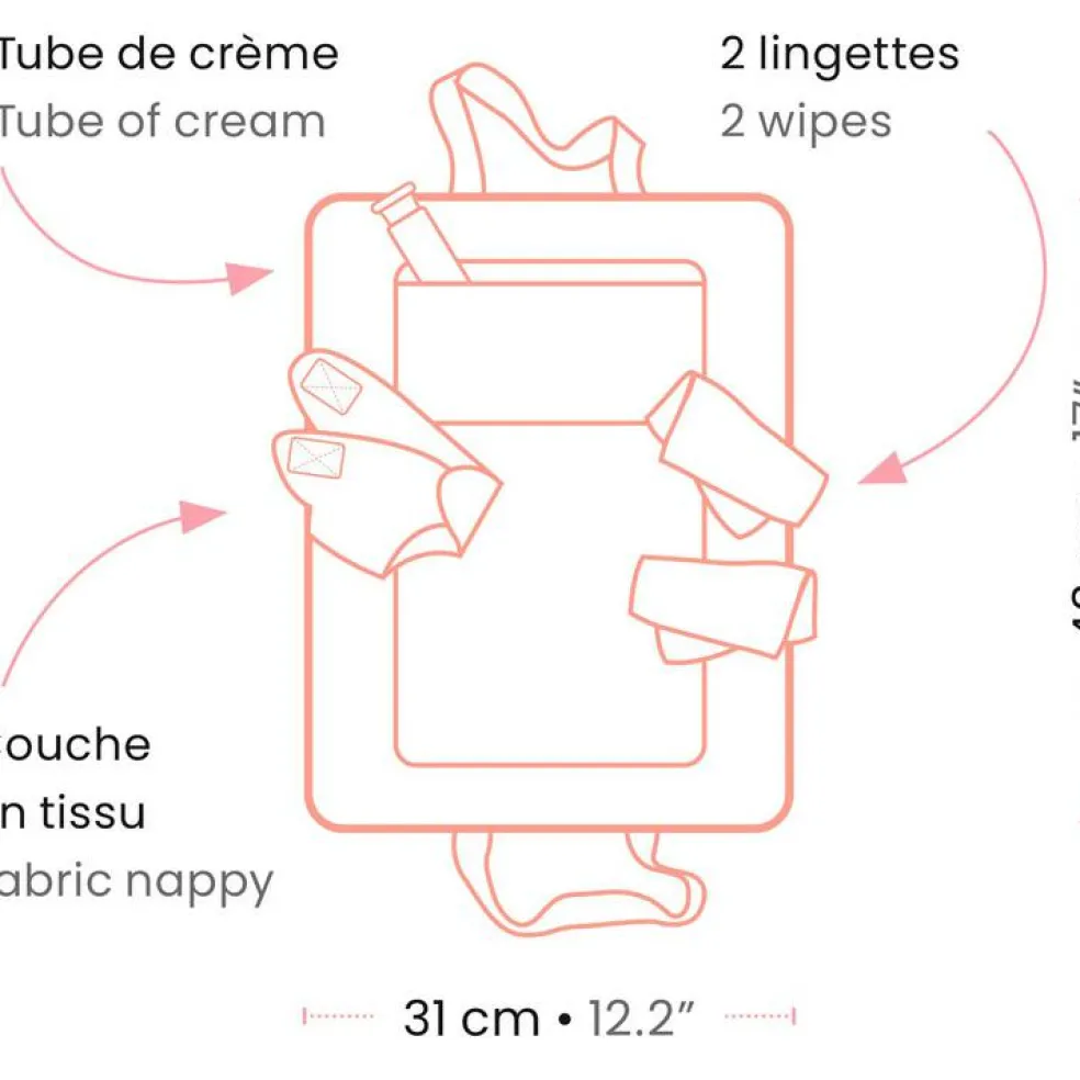 Sac à langer pour poupon Pink Peak