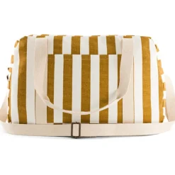 Sac à langer Raphaël rayé écru-caramel