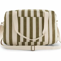 Sac à langer Raphaël rayé Olive-Greige