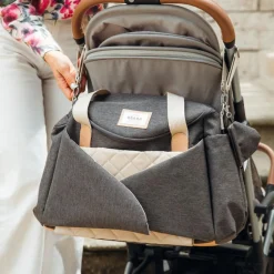 Sac à langer Sydney Gris chiné foncé