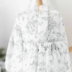 Sac à langer Toile de Jouy gris