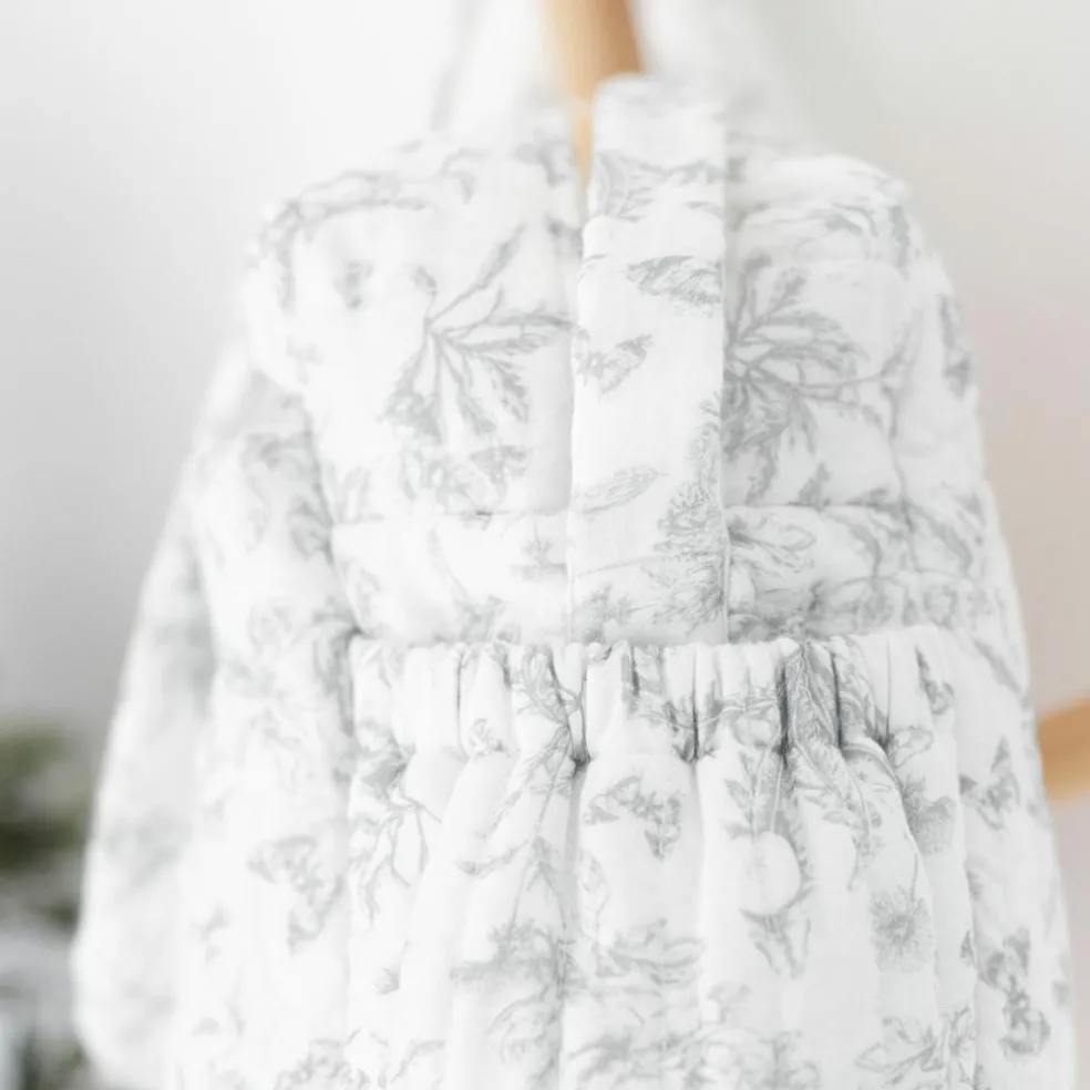 Sac à langer Toile de Jouy gris