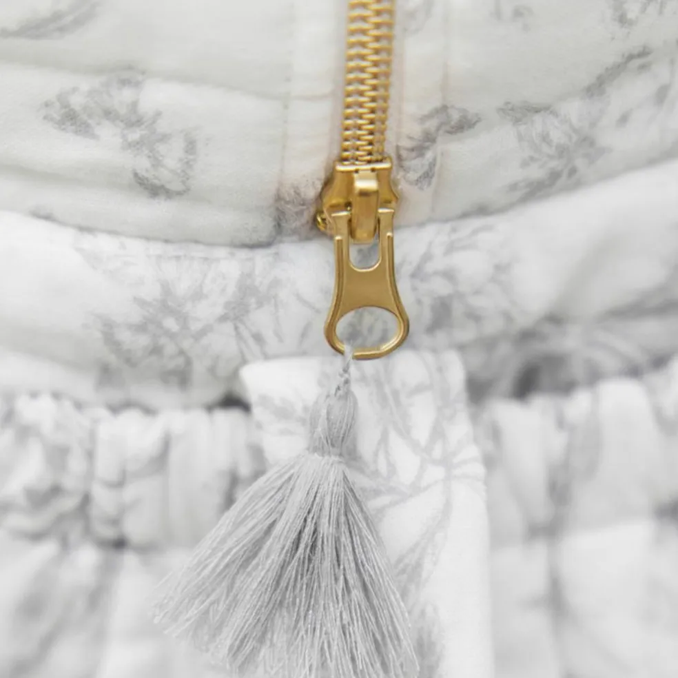 Sac à langer Toile de Jouy gris