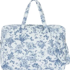 Sac à langer Toile de Jouy bleu
