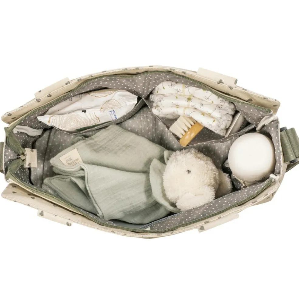 Sac à poussette coeurs Poppy Mousse