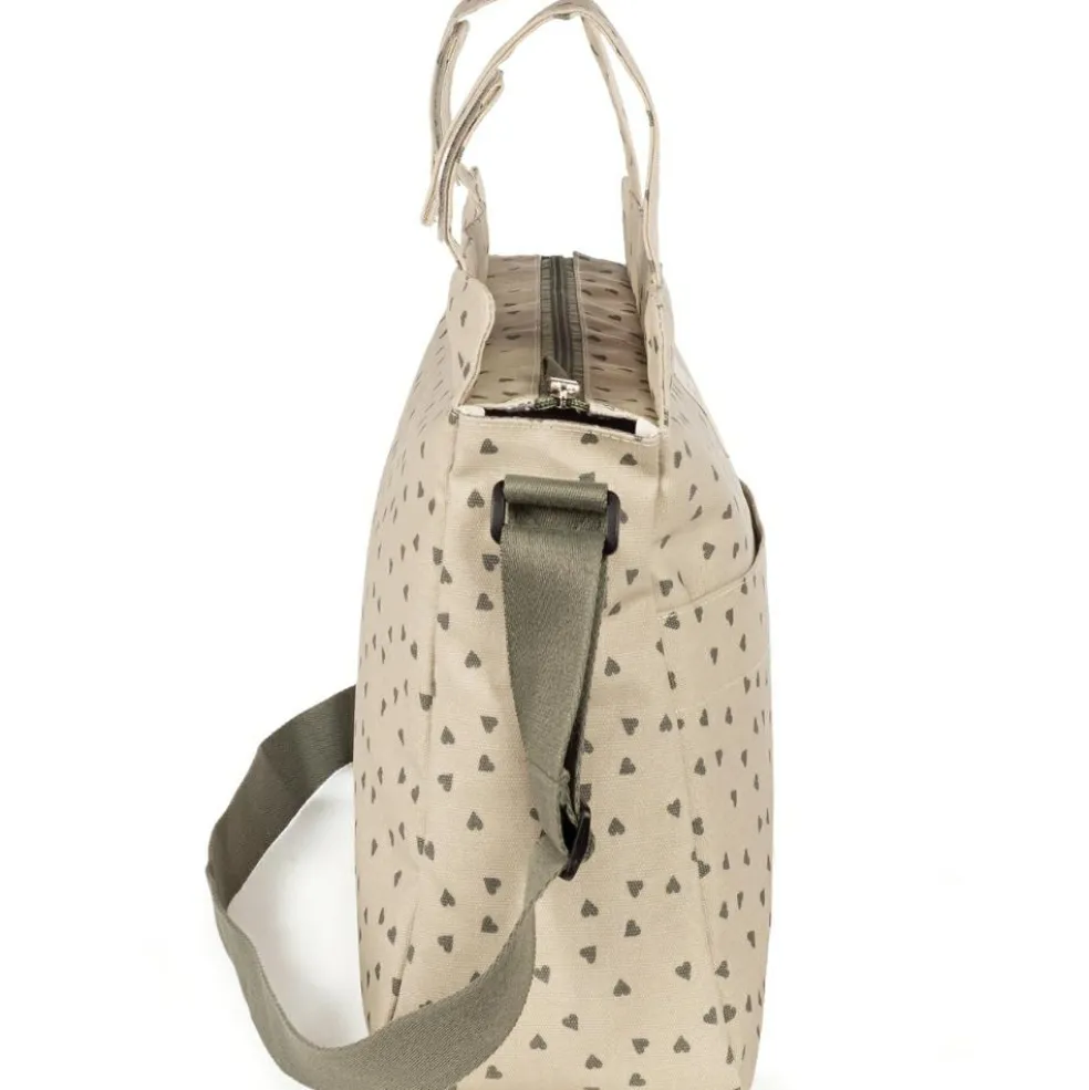 Sac à poussette coeurs Poppy Mousse