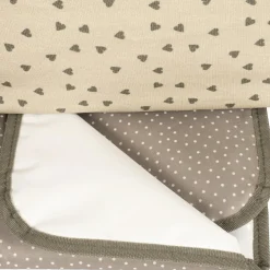 Sac à poussette coeurs Poppy Mousse