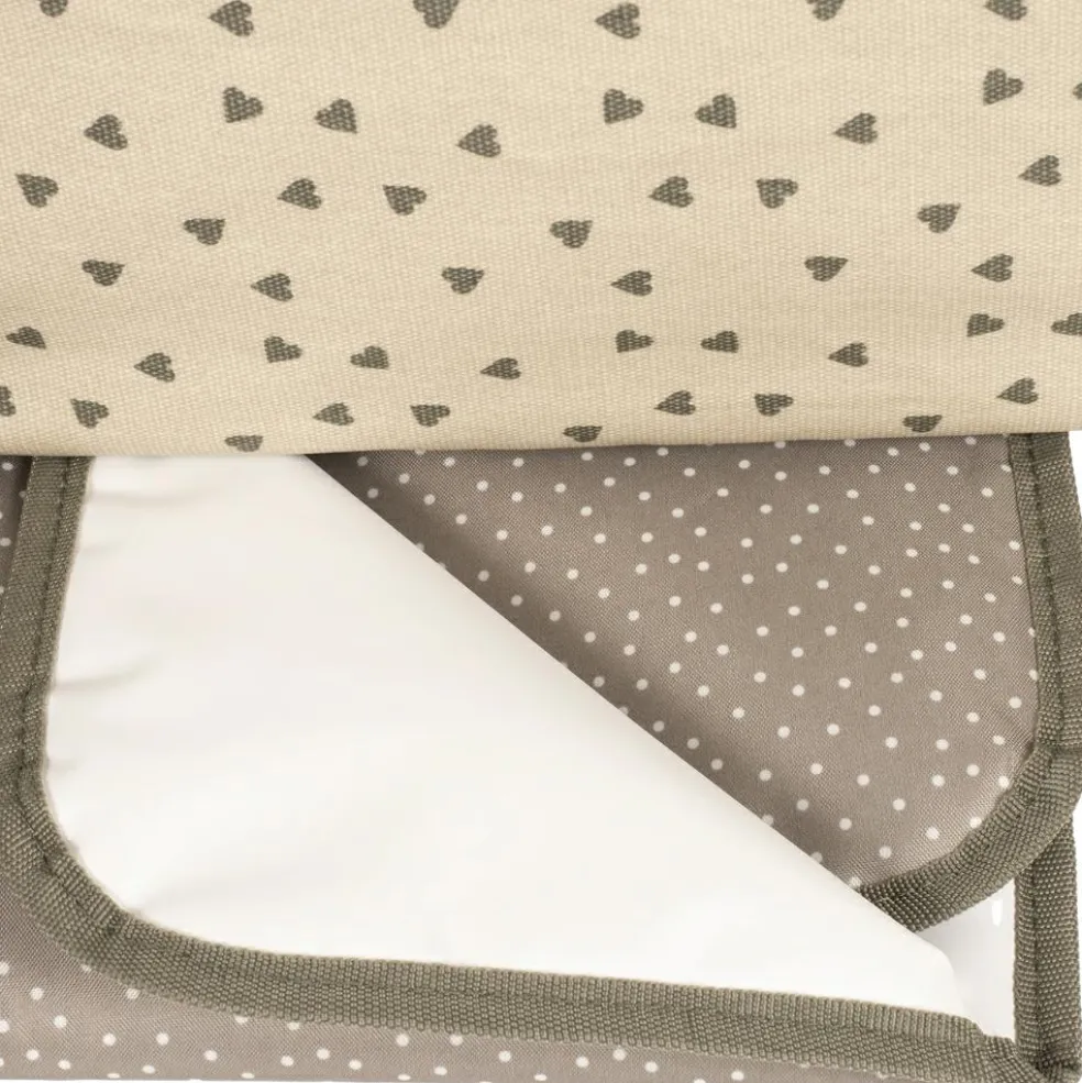 Sac à poussette coeurs Poppy Mousse