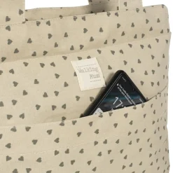 Sac à poussette coeurs Poppy Mousse