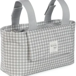 Sac à poussette I love vichy gris