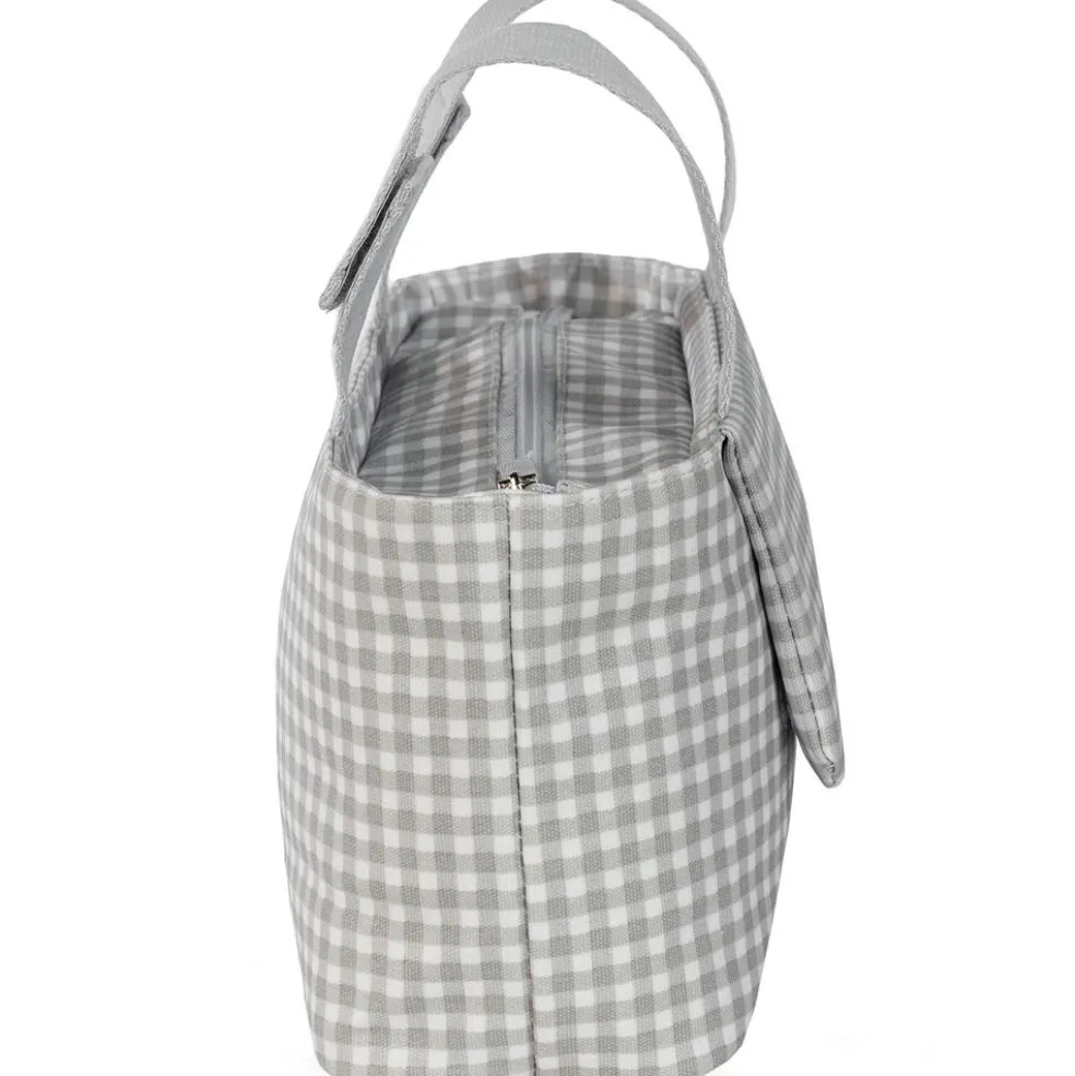 Sac à poussette I love vichy gris