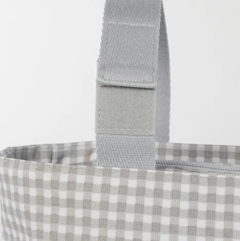 Sac à poussette I love vichy gris