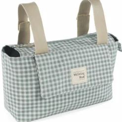 Sac à poussette I love vichy vert