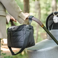 Sac à poussette matelassé Noir