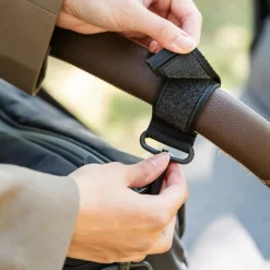 Sac à poussette matelassé Noir